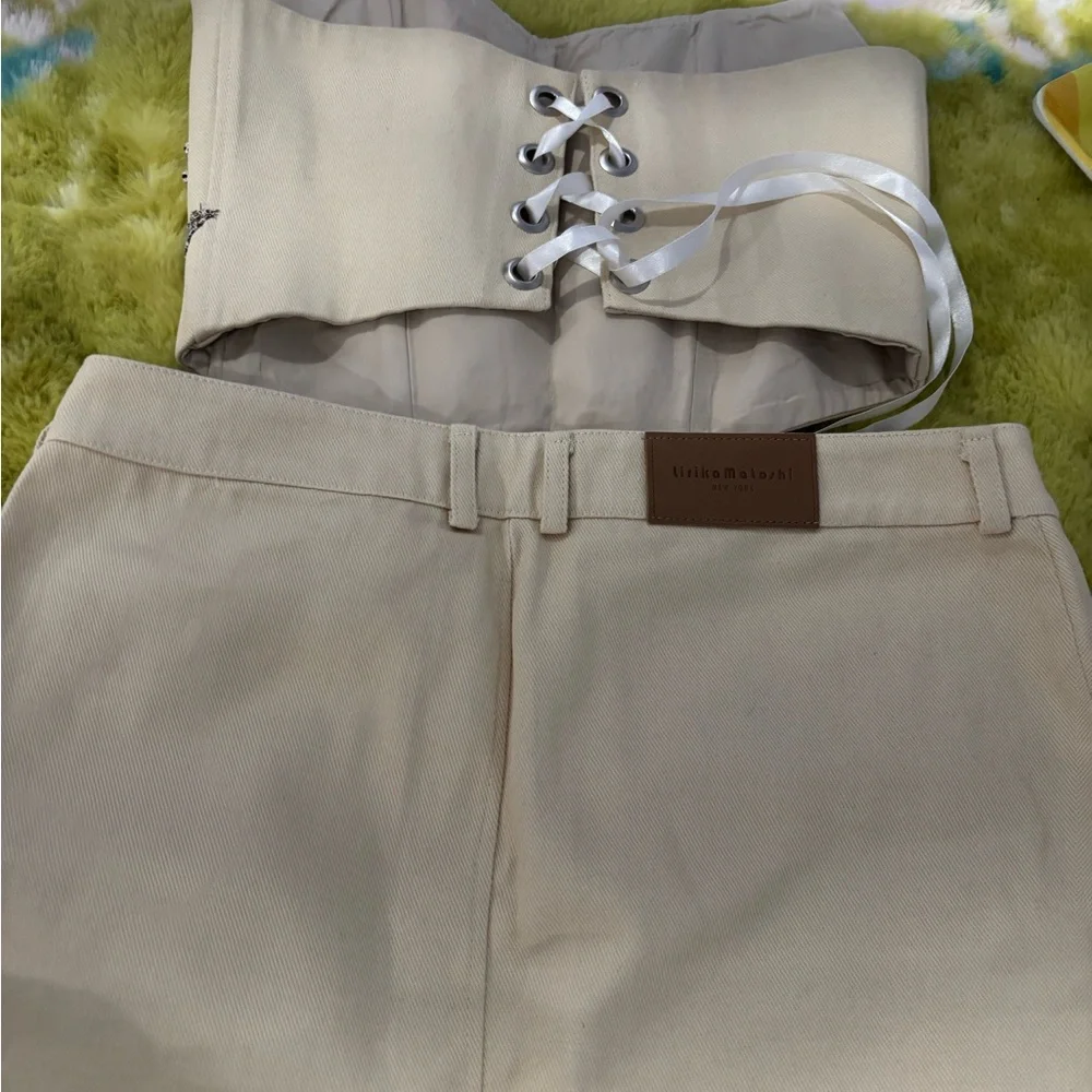 Lirika Matoshi Beige Apartment Skirt and Top Set - Picture 5 of 12
